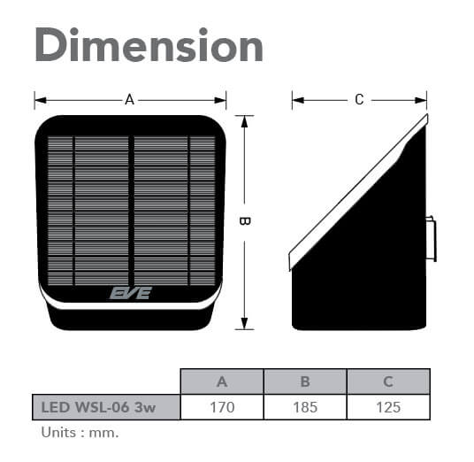 Spec-LED WSL-06 motion sensor 3w Coolwhite