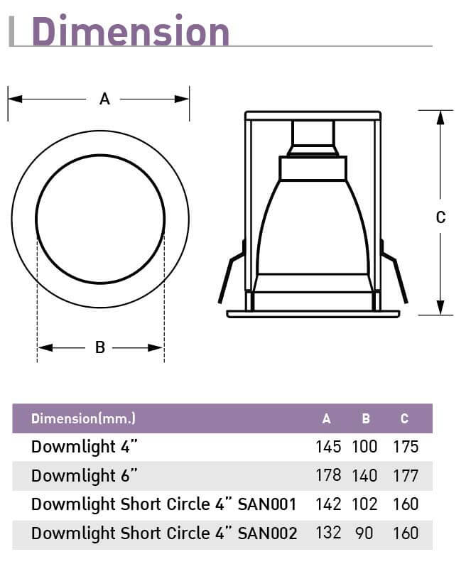 Downlight 4 Inch White Diamond-1